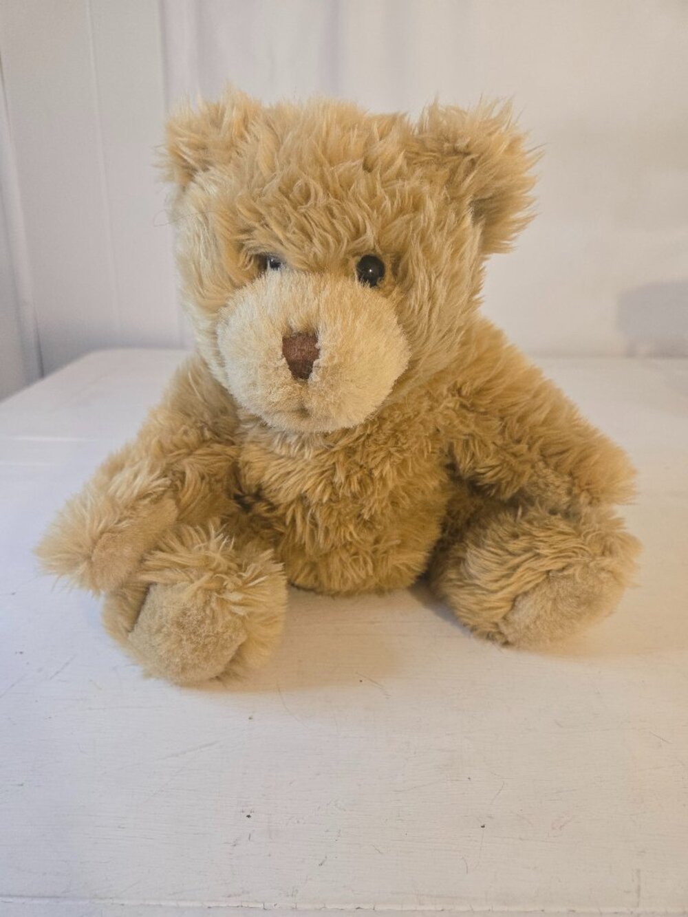 Vintage Build-A-Bear Timeless Teddy w/ Giggle Sound Tan Curly Plush Stuffed
